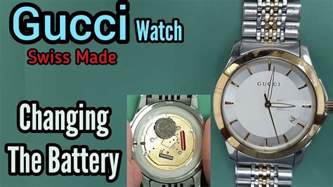 replacing Gucci watch battery